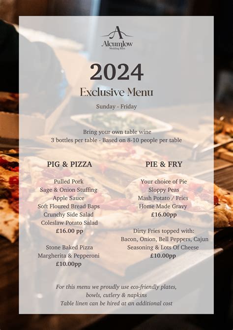 Menu 2024